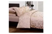 Boston Latte Jacquard Quilt Cover Set by Accessorize