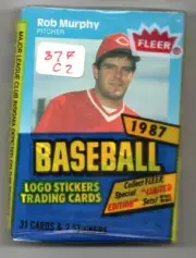 1 1987 FLEER CELLO PACK SEALED 31 CARDS 2 STICKERS PLUS LIMITED EDITION SETS C-2