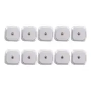 10 pcs Snap Electrode Pads 2x2'' Replacement fit TENS Unit Pulse Massager