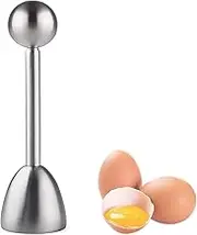 Egg Cracker Egg Cutter Topper Stainless Steel Egg Top Remover Eggshell Cutter Topper Cutter Shell Separator Remover for Hard Soft Boiled Eggs and Egg Crackers