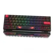 60% Percent Keyboard,WK61 Mechanical RGB Wired Gaming Keyboard,Hot Black