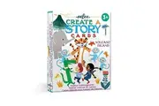 eeBoo: Create a Story Cards, Tell Me a Story, Volcano Island, 36 Cards Included in The Set, Encourages Imagination, Creativity and Story-Telling, for Ages 3 and up