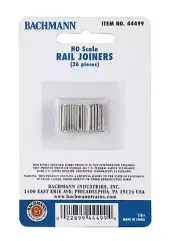 Bachmann Rail Joiners, 36 pcs, HO Scale, #BAC44499