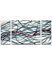 Ready2HangArt Scarlett Ribbon Wrapped Canvas Wall Art by Norman Wyatt