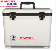 Engel 19qt Leak-Proof, Air Tight, Hard Sided Cooler Lunchbox White