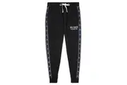 Tommy Hilfiger Men French Terry Pyjama Sleepwear Cuffed Jogger Pants Black