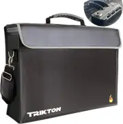 XXL Fireproof and Waterproof Document Bag with TSA Lock for Travel Security