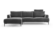 Brosa Como Motion Modular Sofa with Chaise (Cosmic Anthracite, Left Chaise)