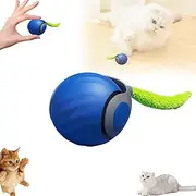 Speedy Tail 2.0, New Cat Ball Toy with Tail, Cat Toys for Indoor Cats, USB Rechargeable Smart, Two Speed Adjustment, Designed for Endless Fun for Your Cat Friend(Blue)