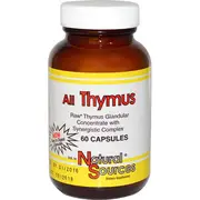 Natural Sources, All Thymus Glandular, 60 Capsules