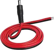 LIXINTIAN DC Power Pigtails Cable,3.3ft/1m14AWG DC Male Plug to Bare Wire Open End Power Wire Supply Repair Cable,for Security Camera,LED Strip Light,DVR etc (5.5mm x 2.1mm Male)