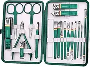 19 Pcs Stainless Steel Nail Cutter Set Manicure Set with Folding Box Makeup Beauty Tool Men Husband