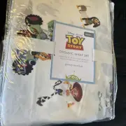 Pottery Barn Kids Disney pixar Toy Story 4 PCs QUEEN Sheet Set Organic Cotton