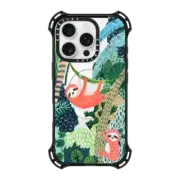 iPhone 16 Pro Bounce Case MagSafe Compatible Jungle Sloth Family