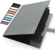 Sooez Expanding File Folder, Letter Size Accordion File Organizer, 5 Pocket