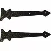 12" - DS-108 - Candle Arrow Head Decorative Strap - Antique Style Iron Strap...