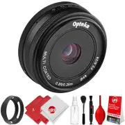 Opteka 28mm f/2.8 Lens + Kit for Olympus OM-D E-M10 E-M5 E-M1 PEN E-PL7 E-PL6 P5