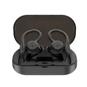 [bluetooth 5.0] Mini Wireless Earphone Stereo IPX7 Waterproof Noise Reduction With Charging Case BLACK COLOR