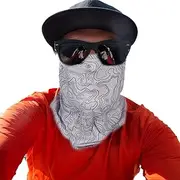 [Generic] UV Sun Protection Kit, Ice Silk Sun Protection Suit, Ice Silk UV Sun Protection Coveralls | Fishing Face Scarf for Outdoor Hiking for Hiking,