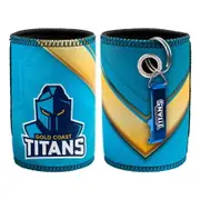 Gold Coast Titans NRL Bottle Opener Keyring and Beer Can Bottle Cooler Stubby Holder