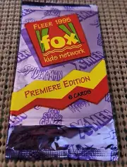 SINGLE PACK 1995 Fleer FOX Kids Network Premiere Edition Cards (UNOPENED/SEALED)