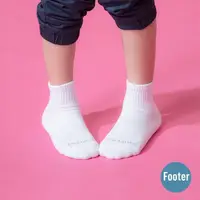 在飛比找momo購物網優惠-【FOOTER除臭襪】單色運動氣墊襪-童款-全厚底(ZH18