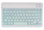 New! Wireless Bluetooth Mint Green Keys Ultra Slim Sleek Rechargeable Keyboard