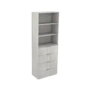 Lugna 2048 x 750 x 380mm Mist 2 Adjustable Shelf 4 Drawer Robe Insert