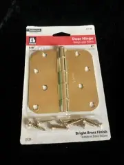 NEW 2pk 4” Everbilt Premium Brass Finish Door Hinges – Home Depot Quality