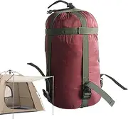 Sleeping Bag Stuff Sack - Lightweight Compression Bag with Nylon Shell, Compact Carry for Travel | Stuff Sack for Backpacking, Outdoor Camping Storage, Hiking esseentials, Leisure Packing Organizer