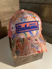 NWT NASSAU BAHAMAS ADJUSTABLE STRAPBACK BASEBALL HAT/CAP FLORAL