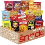 Frito Lay Ultimate Snack Care Package Variety Assortment of Chips Cookies Cra...