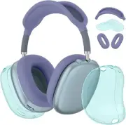 Case for AirPods Max Headphones (2024/2020), 3 in 1 Clear Anti-Scratch