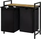 NEWLifewit Laundry Basket, 2 Section Pull out Laundry Clothes Hamper with Large