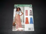 New Look Pattern 6288 Misses' Pull-On Knit Skirts in Four Styles 8 ~ 20 Uncut