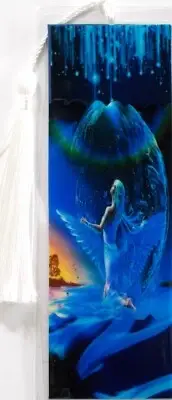 ICE PRINCES /FAIRY PIXIE MYTHICAL UNIQUE EXQUISITE LAMINATED BOOKMARK