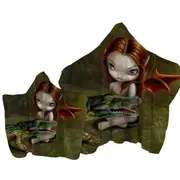 Befriending an Alligator Swamp Fairy Towel with Hood