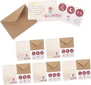 GRADENEVE Greeting Cards Set 6pcs Birthday Cards for Husband Wedding Card Anniversary Cards Funny Birthday Card Greeting Cards for Wife Festival Blessing