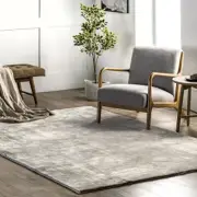 5' x 8' Cozy Plush SuperiorWash Area Rug, Machine 5 x 8 Feet Loni Beige