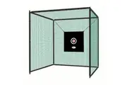 Genki Golf Practice Cage 3M Hitting Net Target Set Sport Netting Training Aids Steel Frame Swing Driving Football Baseball Nets Indoor Outdoor