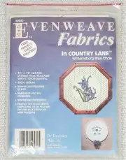 Evenweave Fabrics 14 Count Country Lane AIDA Cross Stitch 16" Williamsburg Blue