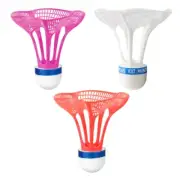 3 Pcs Plastic Badminton Shuttles Indoor Outdoor Sport Training Badminton