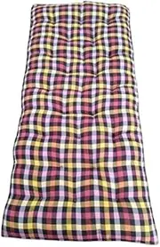 JY Cotton Multicolor Strip Mattress with Organic Black Cotton Filling for Single Bed (36 X 72 Box) Inches