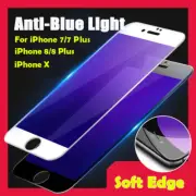 iPhone 7/8 Plus iPhoneX Soft 3D Anti Blue Light Tempered Glass Screen Protector