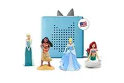 Toniebox Starter Set with Elsa, Moana, Cinderella, and Ariel - Light Blue Discontinued