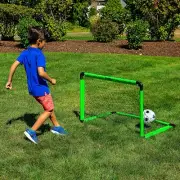 Beginners Soccer Net and Ball Set Kids Youth Indoor Outdoor Play Sports Training