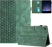 Case for Samsung Galaxy Tab A9 Plus/A9+ 11 Inch 2023 (SM-X210/ SM-X215/ SM-X216) Premium PU Leather Tablet Protective Case Magnetic Folio Case with Stand Function, Auto Wake/Sleep, Green