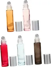 Beaupretty 10pcs Roller Bottles Refillable Essential Oil Containers Portable and Leakproof Design for DIY Perfume and Oil Storage present for Women