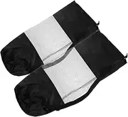 JUMPLAWN 2 Pack Yoga Oxford Fabric Large Capacity Tote for Yoga Mats and Gear Ventilated Mesh Storage Pouch for Gym Pilates and Travel