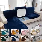Stretch Velvet Sofa Covers Cushion Couch Settee Seat Slipcover Sectional Covers
